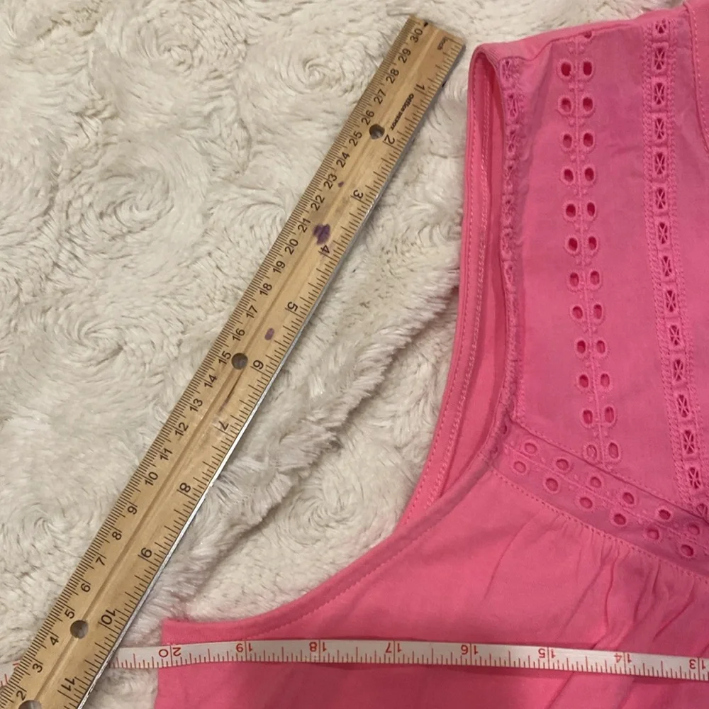 J Crew beautiful pink cotton sleeveless blouse size Medium